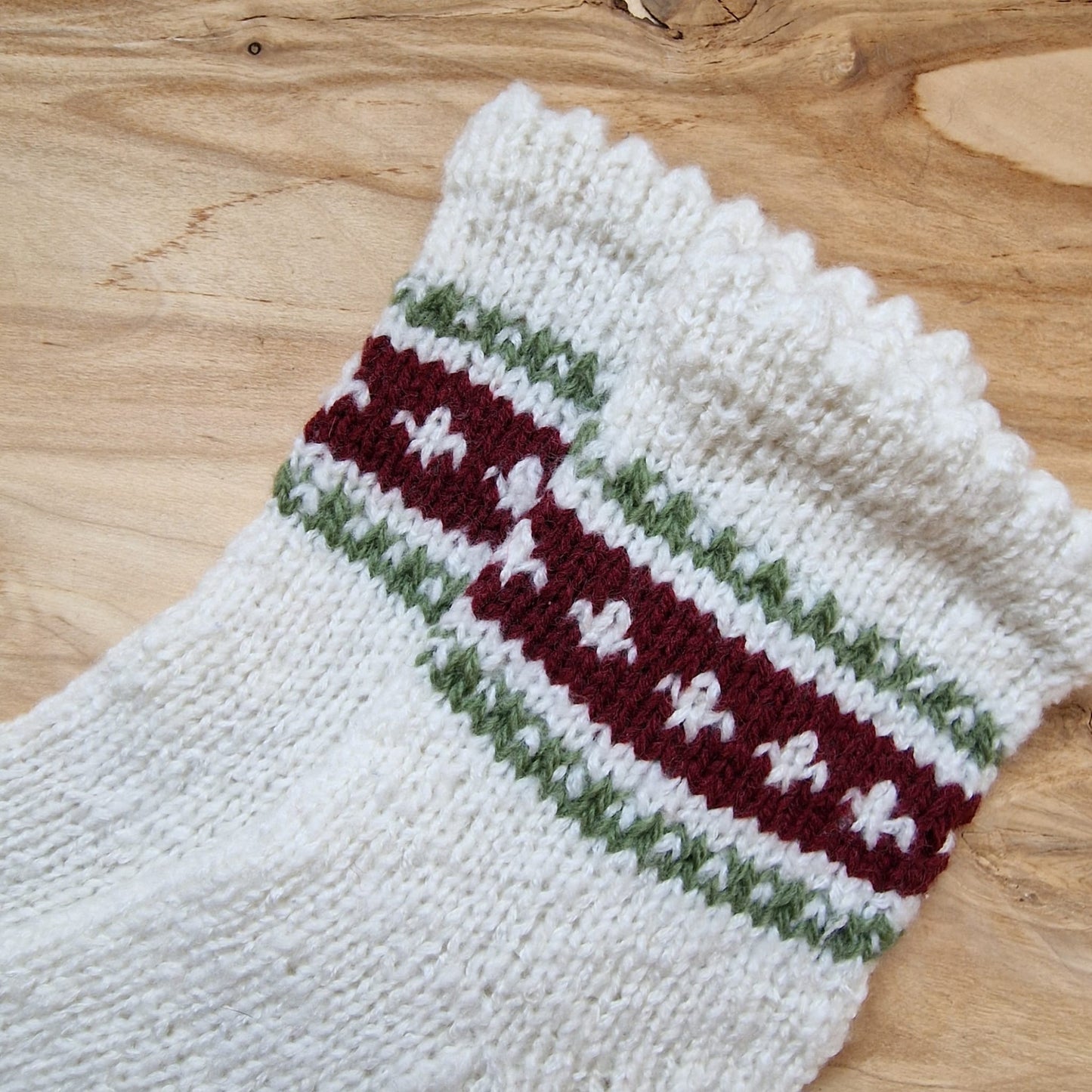 Deju zeķes bērniem ar bordo un sūnu zaļu rakstu 27.-29.izm. (INPO 85) - www.tiptip.lv