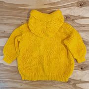 Adīts bērna (3-9 mēneši) apģērbu komplekts dzeltenā krāsā (ANŠA 9)