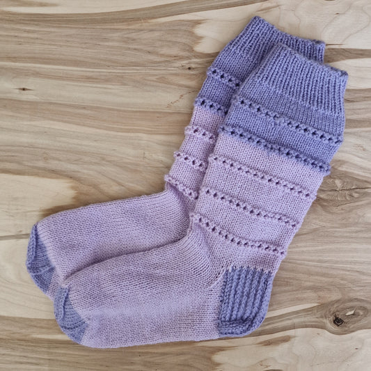 Soft purple wool socks 36-38. size (DASE 21)