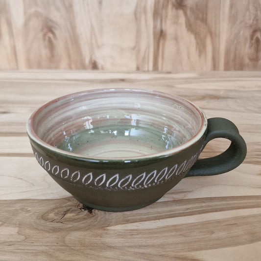 Gray clay mug for broth / leaves (MASP 59)