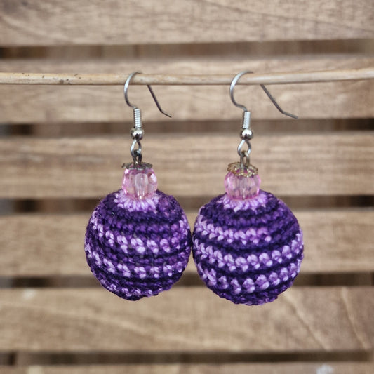 Purple earrings - balls rp (ALMA 104)