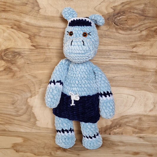 Toy - large crocheted hippopotamus (VIER/EVOS 12)