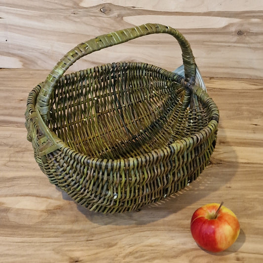 Square green wicker basket (SALA 60)