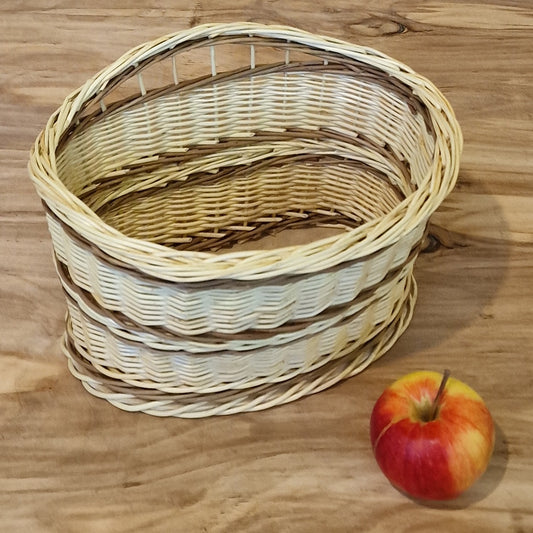 White-brown wicker onion basket (SALA 62)