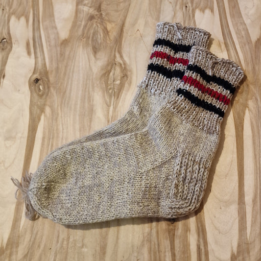 Light brown warm socks size 41-43. (ALMA 148)