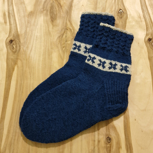 Dark blue warm socks size 39-41. (SAZA 11)