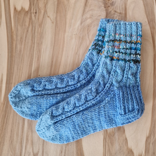 Light blue warm socks size 37-39. (LARE 5)