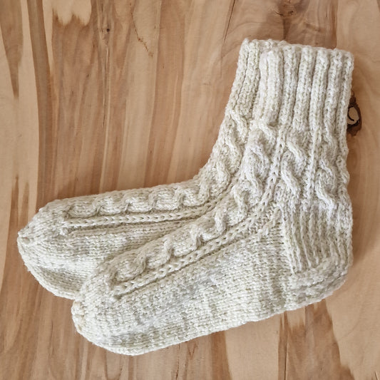 White gray warm socks size 39-41. (LARE 13)
