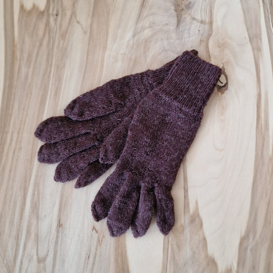  Knitted brown woolen gloves (LIĒR 18)
