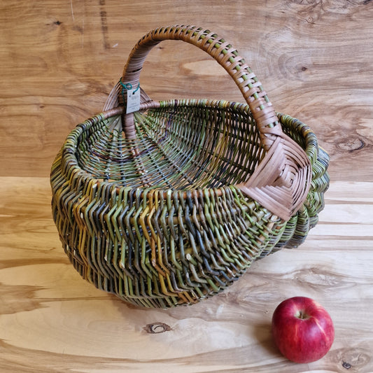 Large peeled wicker basket (SALA 113)