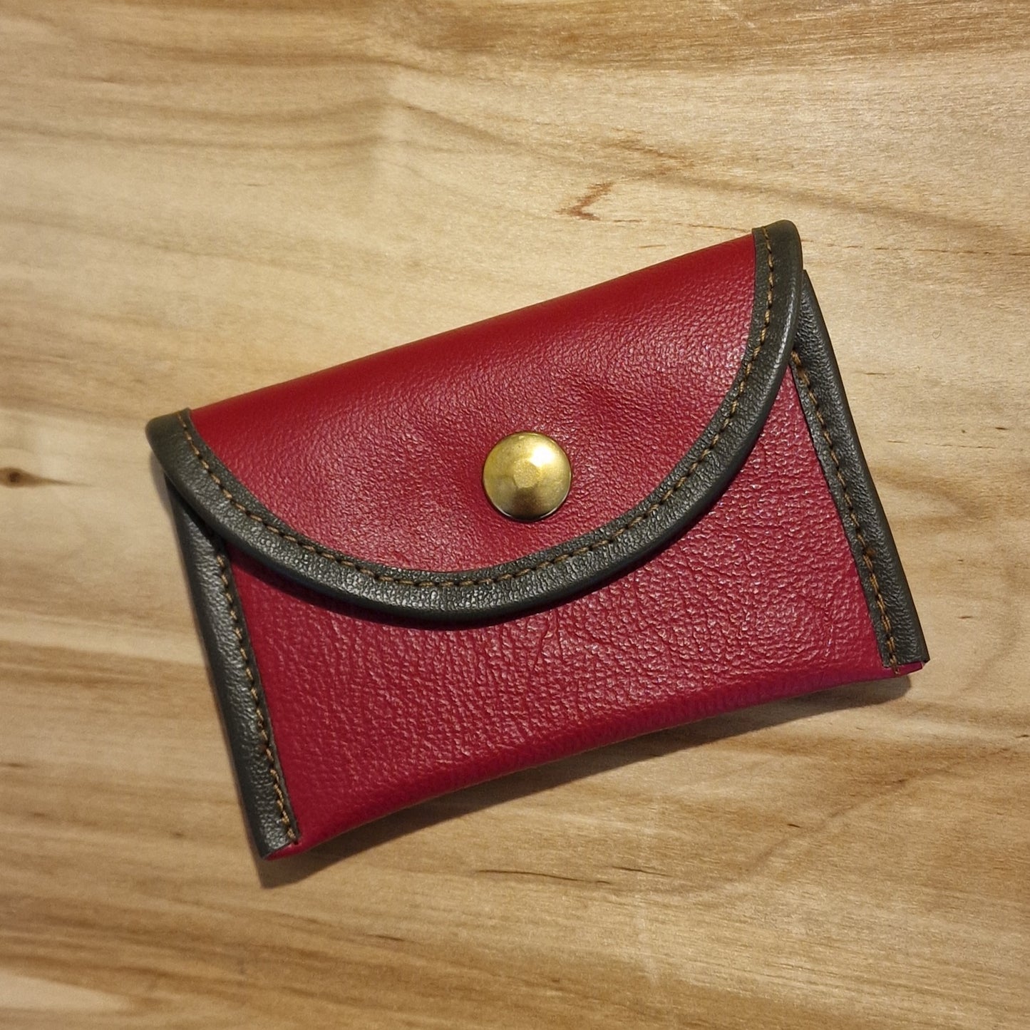 Small leather wallet in orange (RARA 126)