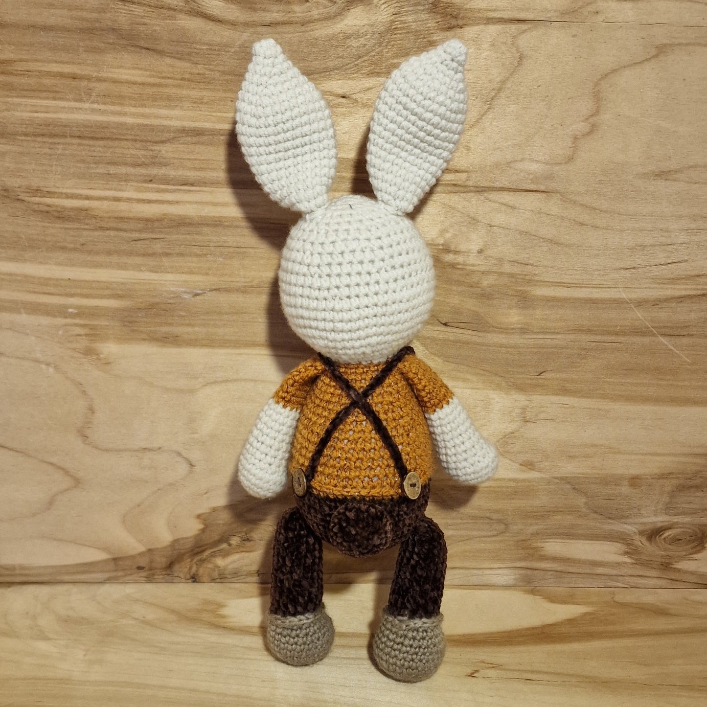 Toy - crocheted bunny - green (VIER/EVOS 16)