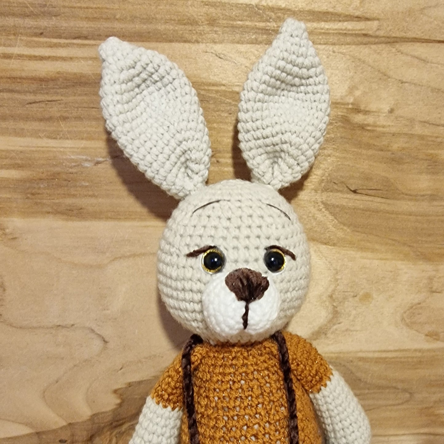 Toy - crocheted bunny - green (VIER/EVOS 16)