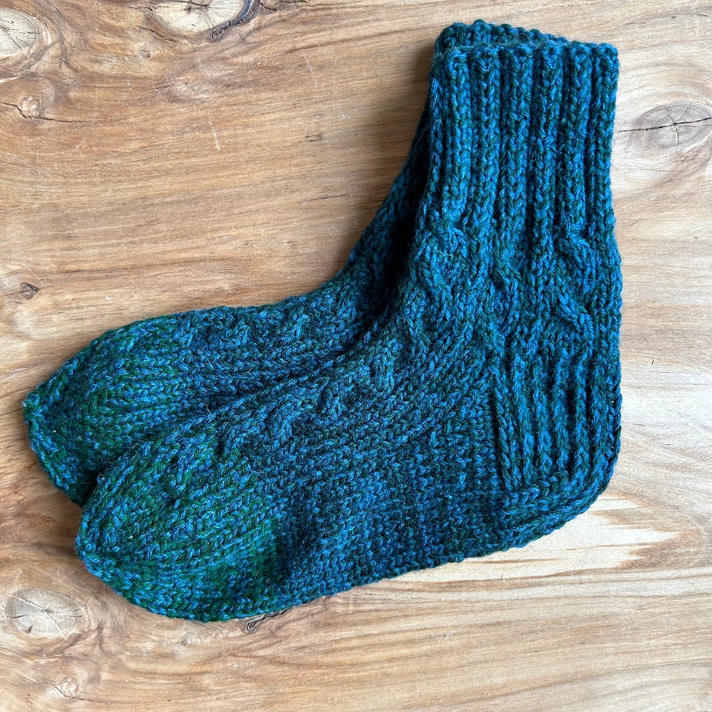 Tumši zilganzaļas siltās zeķes 40,5.-42,5. izm. (LARE 48)