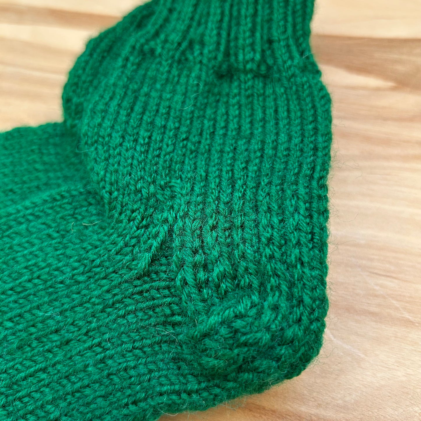 Tumši zaļas adītas siltās zeķītes 25.-27.izm. (SITĒ 49)