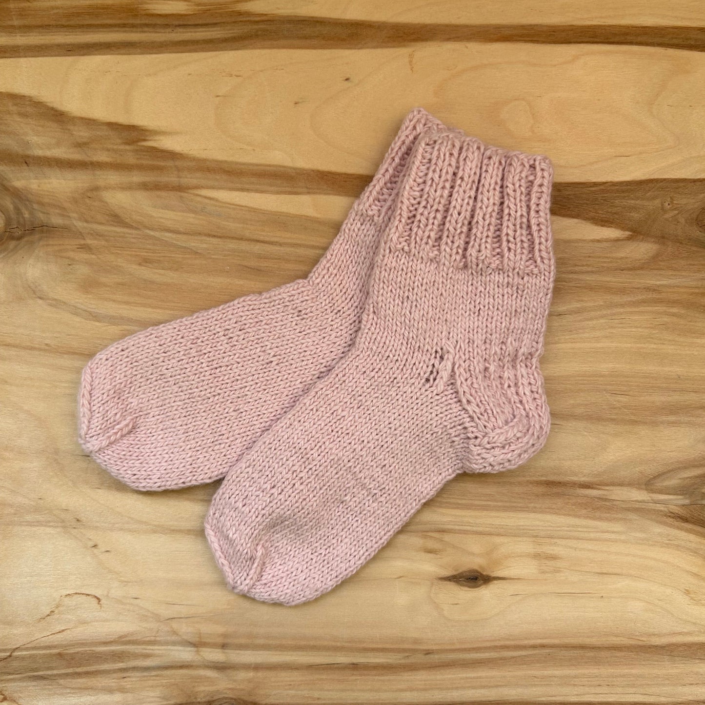 Gaiši rozā adītas siltās zeķītes 27.-29.izm. (SITĒ 46)