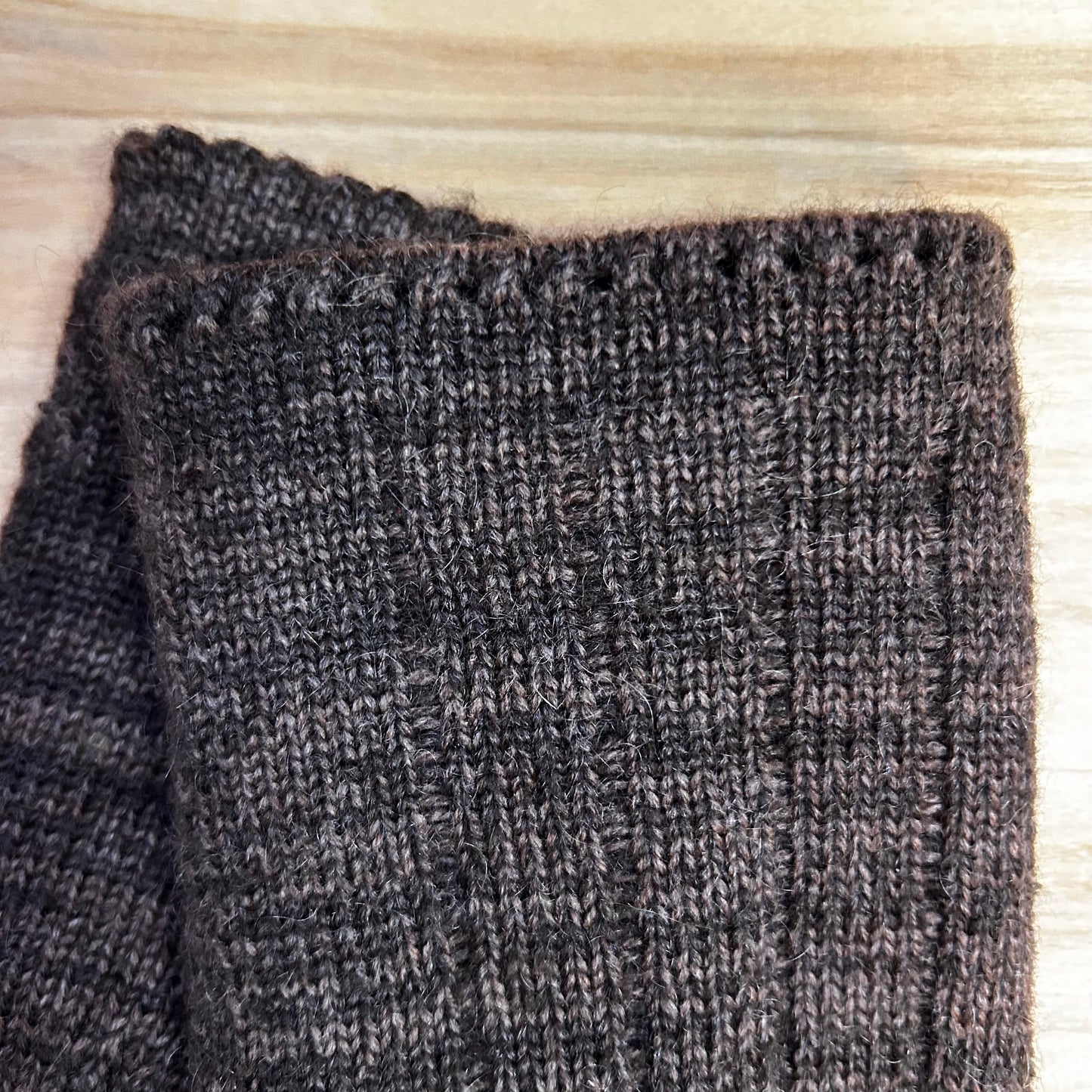 Adīti dubultie dūraiņi brūnā krāsā (ZIBO 1)