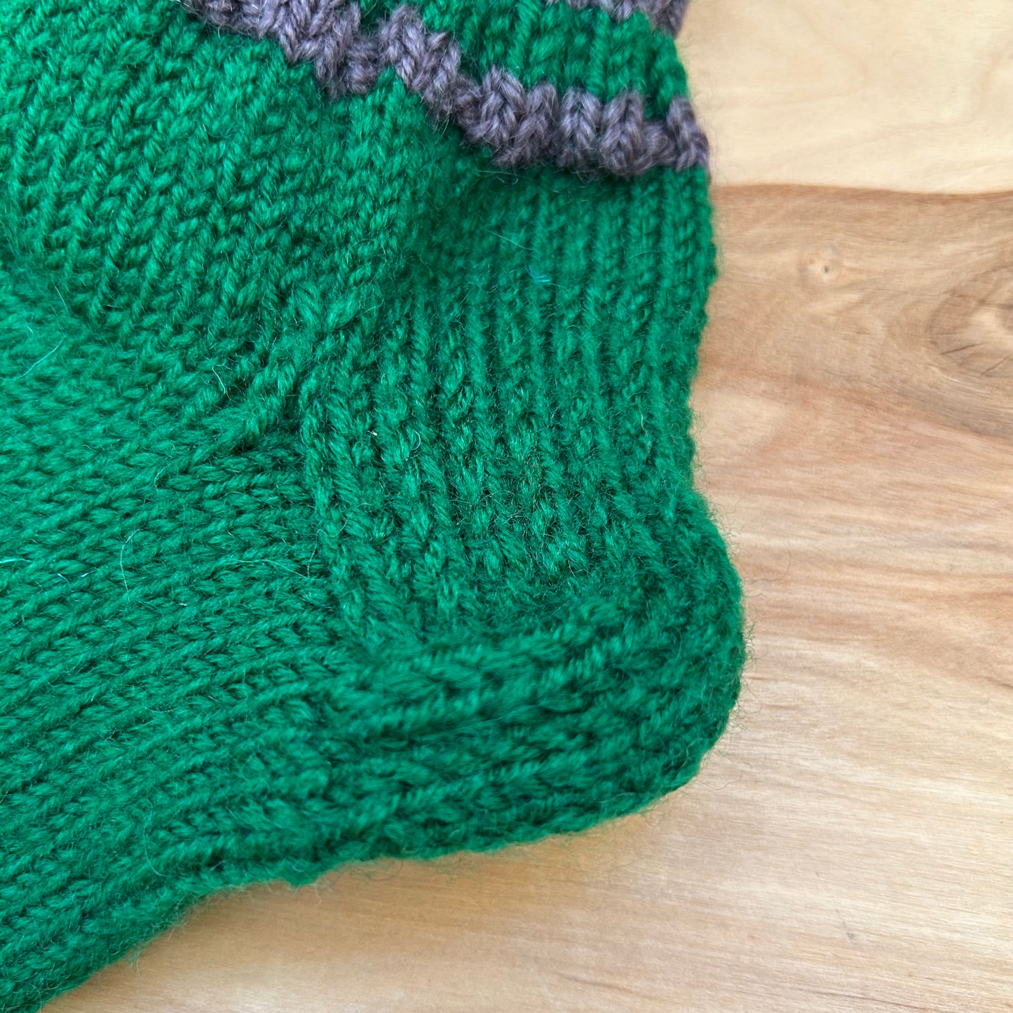 Tumši zaļas adītas siltās zeķītes 25.-27.izm. (SITĒ 54)