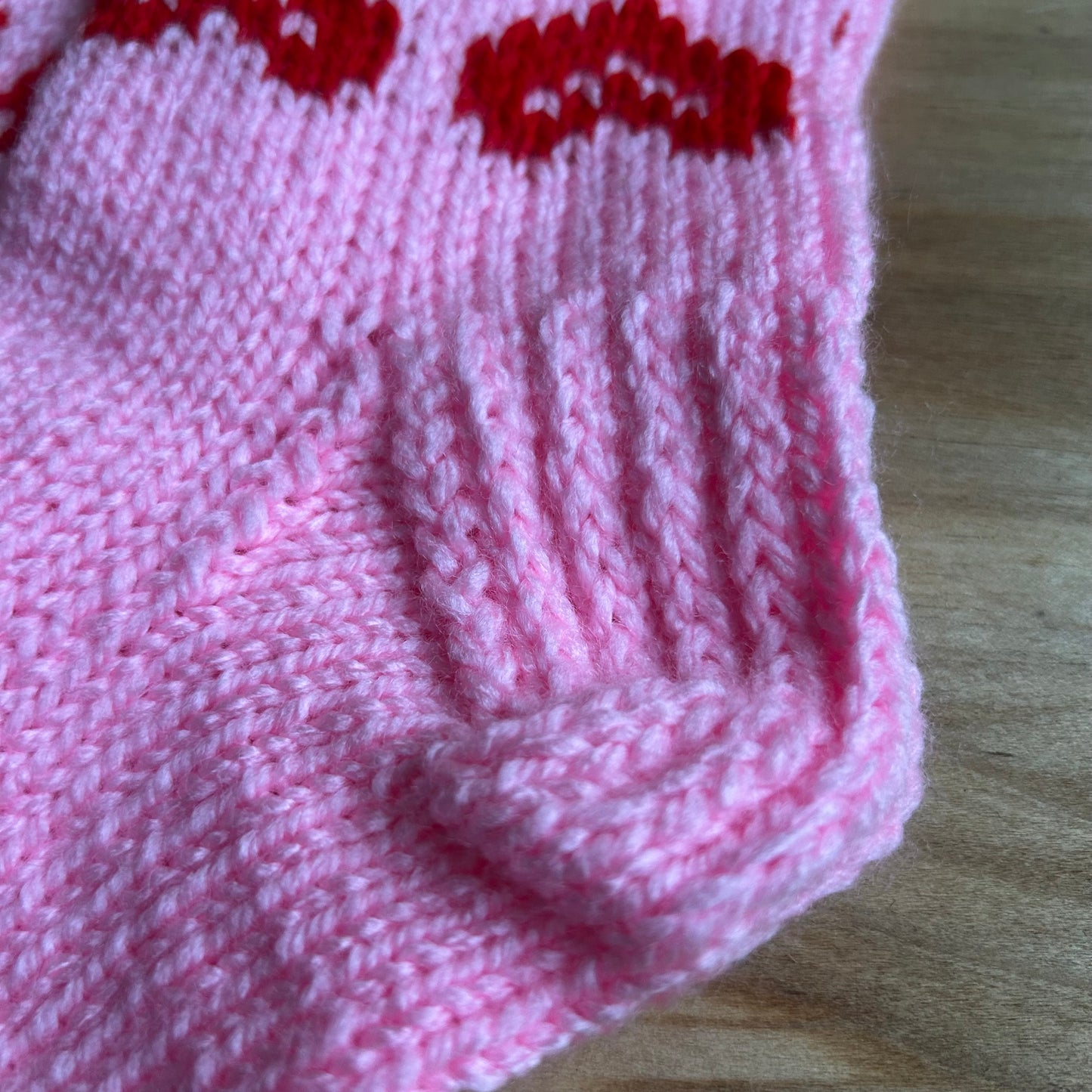 Rozā krāsas vilnas zeķes bērniem 30.-32.izm. (VEZI 56)