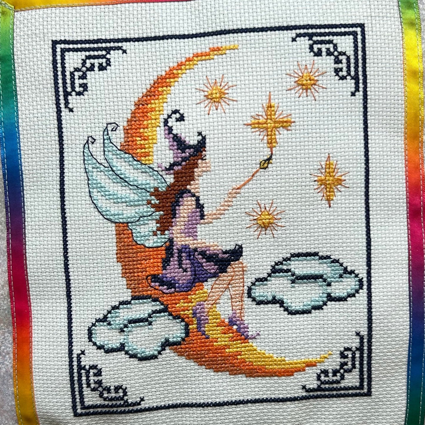 Miega spilvens "Feja uz mēness" (RECE 61)