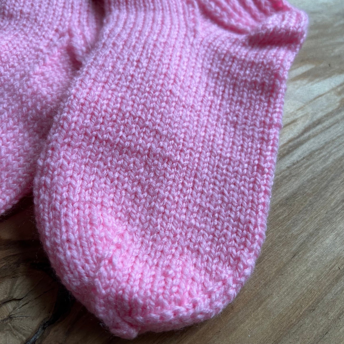Rozā krāsas vilnas zeķes bērniem 30.-32.izm. (VEZI 56)