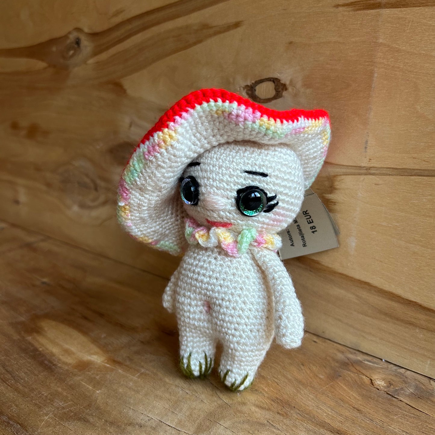 Tamborēta rotaļlieta bērniem/pieaugušajiem Mušmire Mimī (INBA 38)