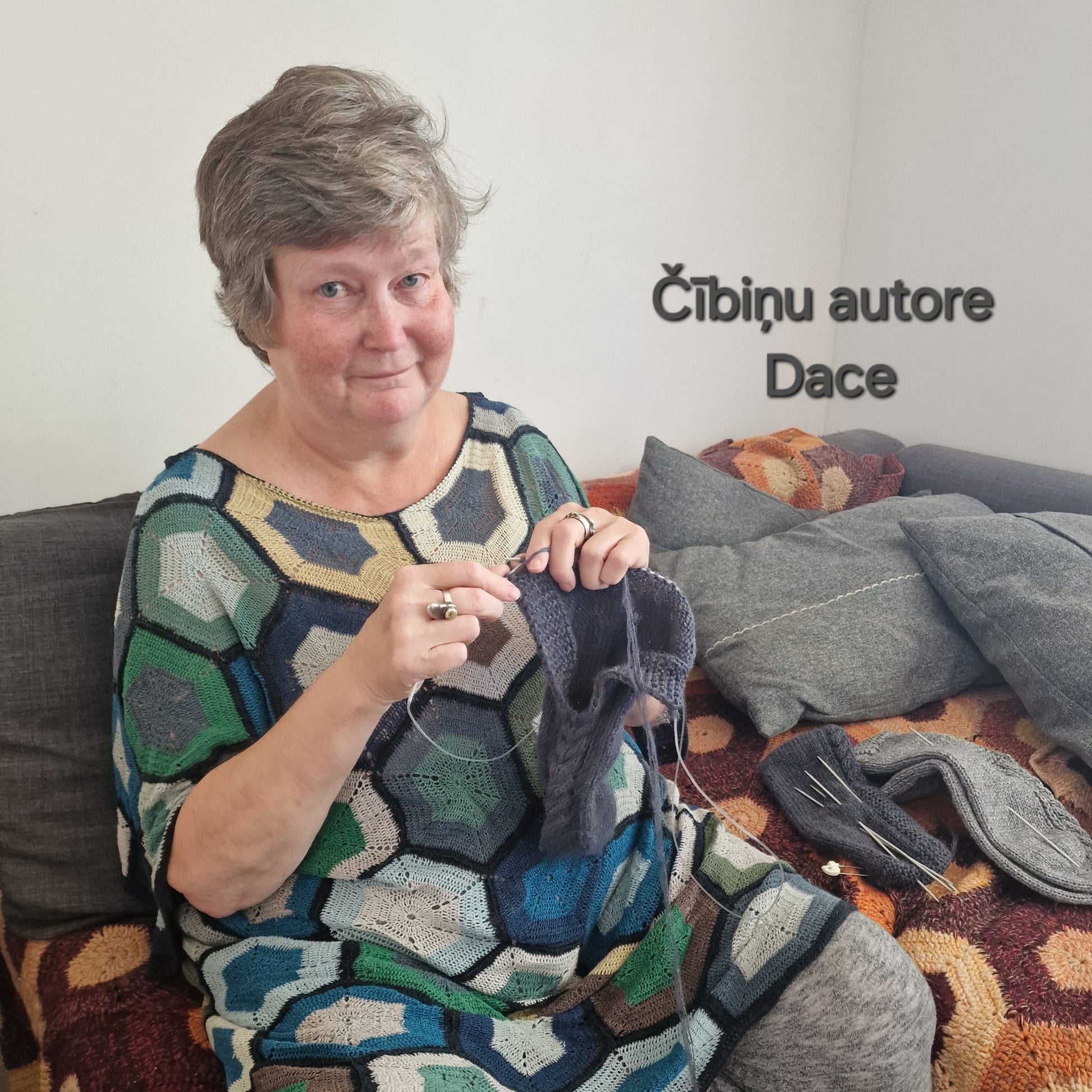 Adītas vilnas čībiņas 45.-47.izm. silti baltā krāsā (DAKU 4) - www.tiptip.lv 