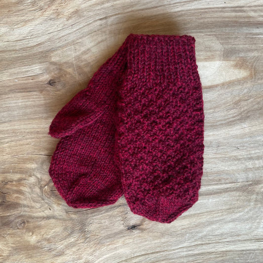 Bordo krāsas vilnas dūraiņi (INBE 15) - www.tiptip.lv 