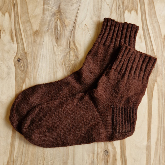 Brūnas vilnas zeķes vīriešiem 50.-52.izm. (VALU 17 / ANIT) - www.tiptip.lv 