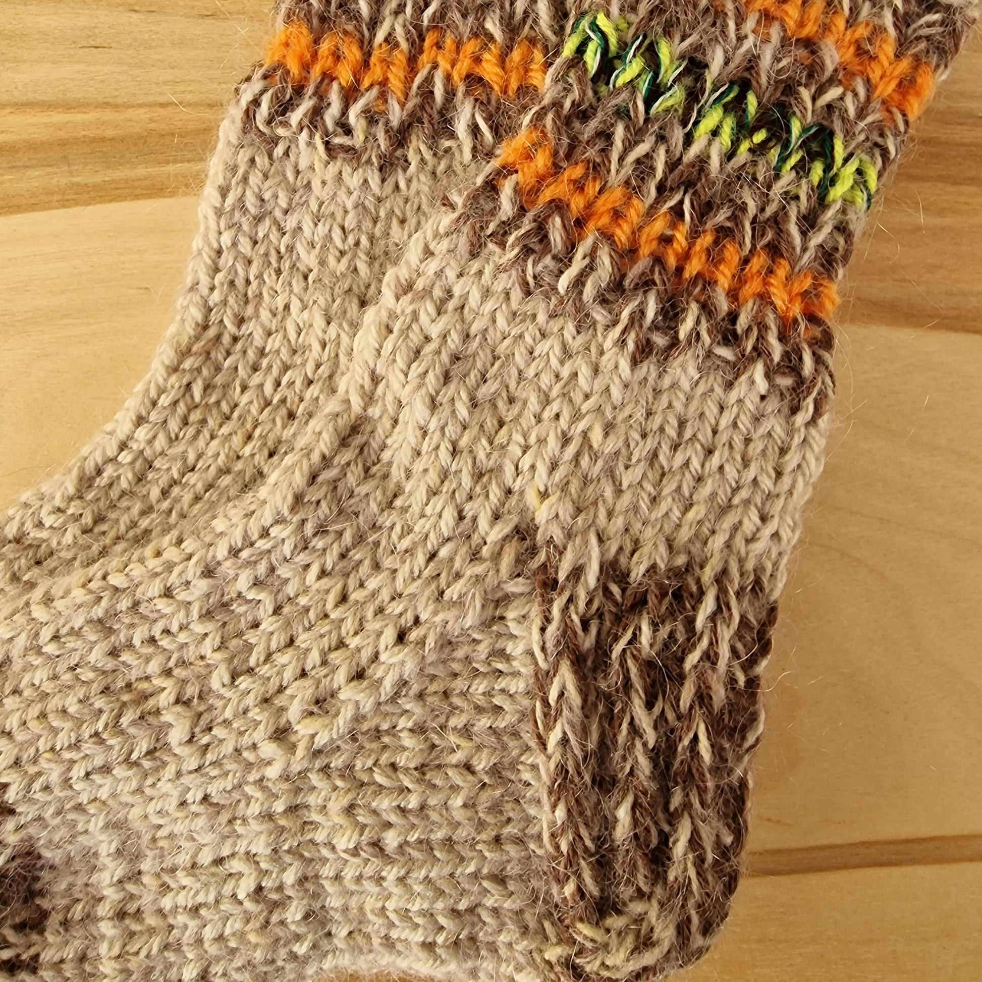 Brūnu toņu bērnu vilnas zeķes 22.-24.izm. (ALMA 169) - www.tiptip.lv 