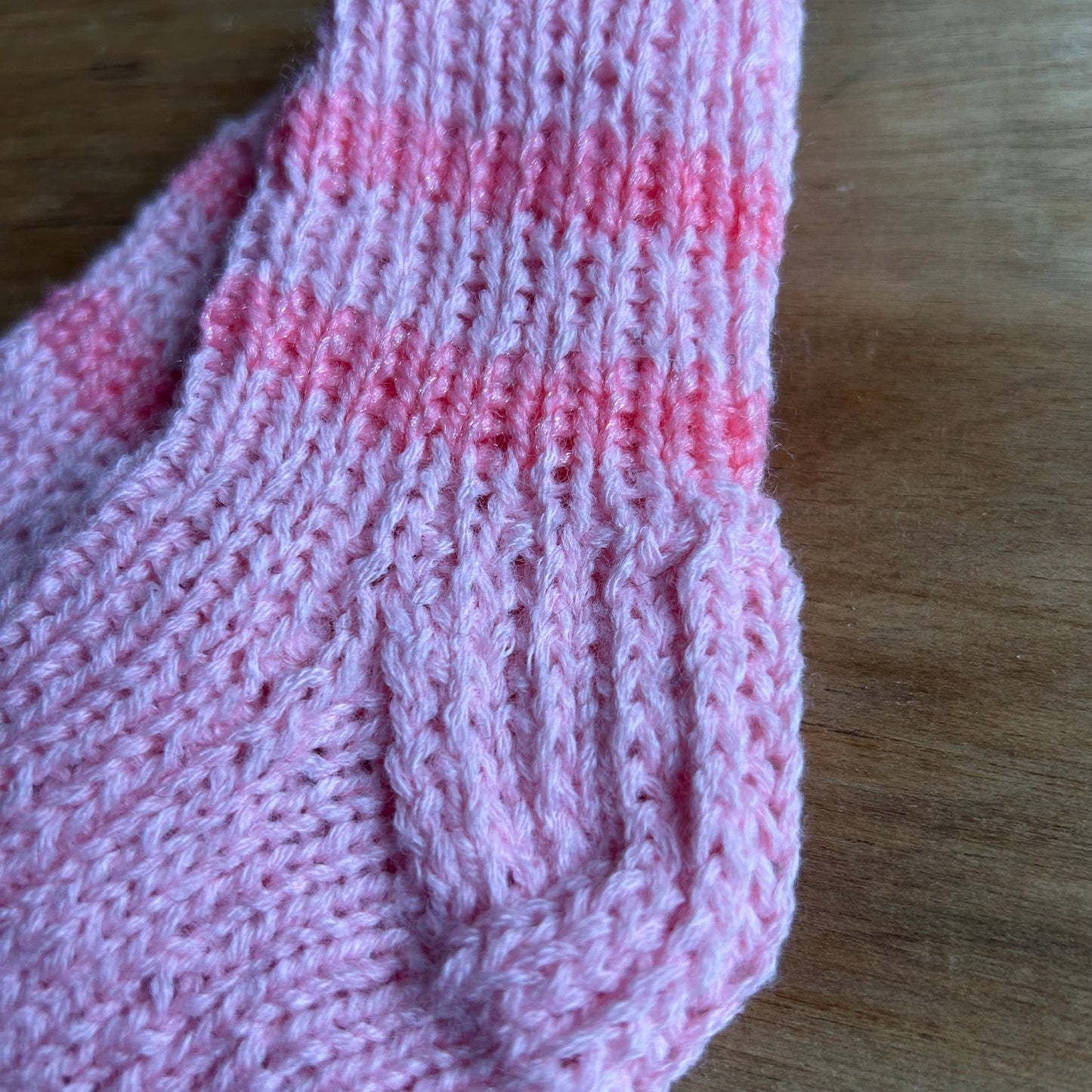 Gaiši rozā vilnas zeķes bērniem 23.-25.izm. (VEZI 48)