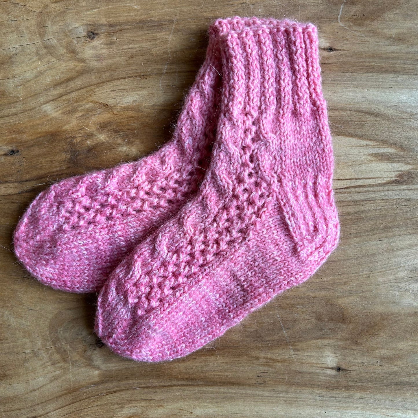 Rozā siltās zeķes 38.-40. izm. (LARE 40)