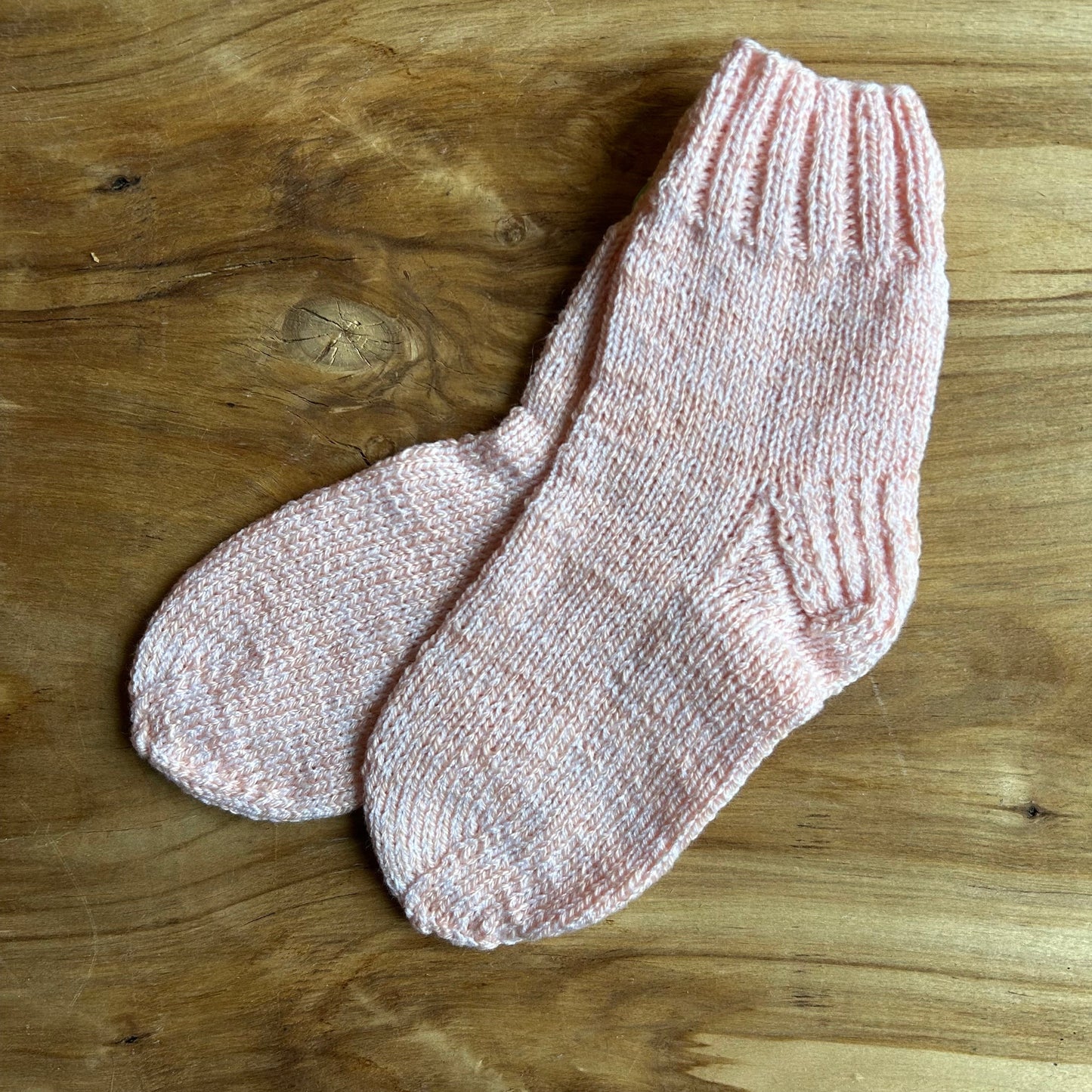 Maigi rozā vilnas zeķes bērniem 31.-33.izm. (VEZI 55)