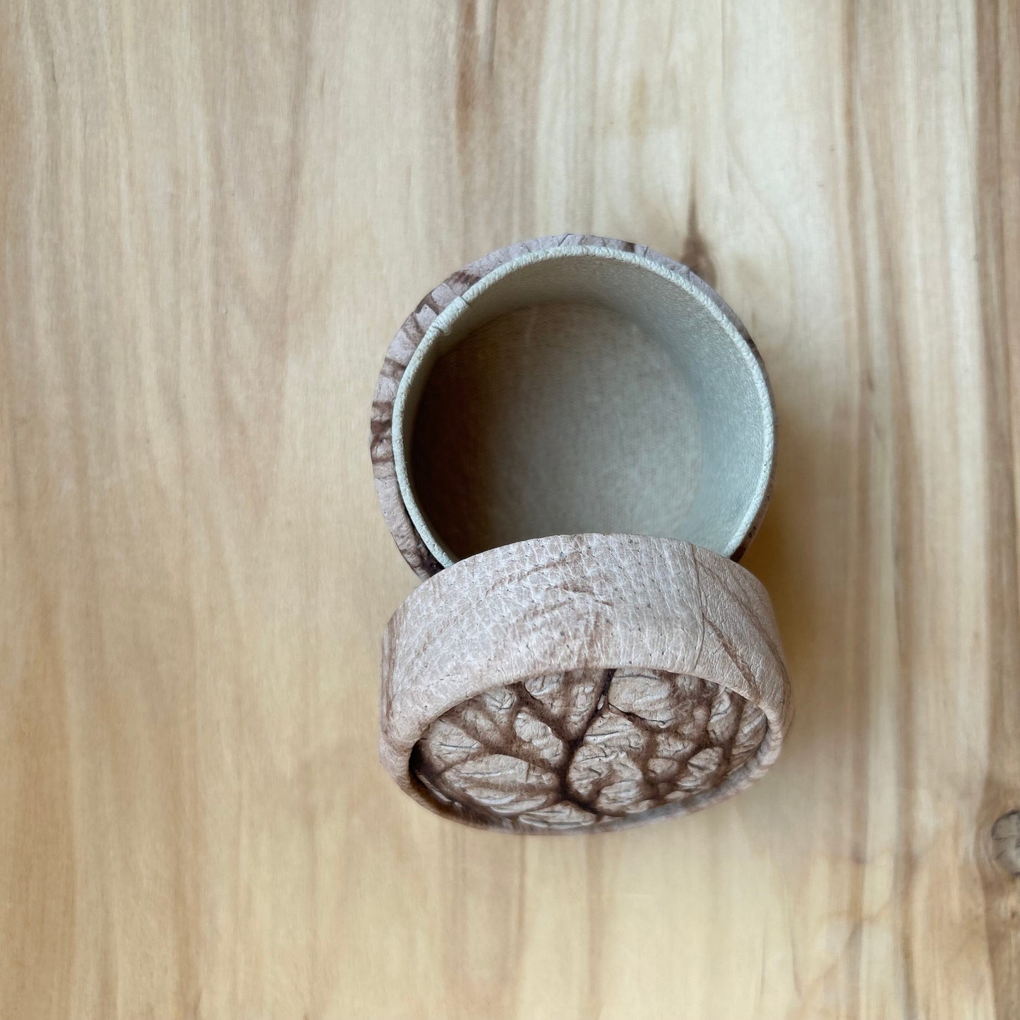 Maza izmēra dabīgās ādas kārbiņa (RARA 266)