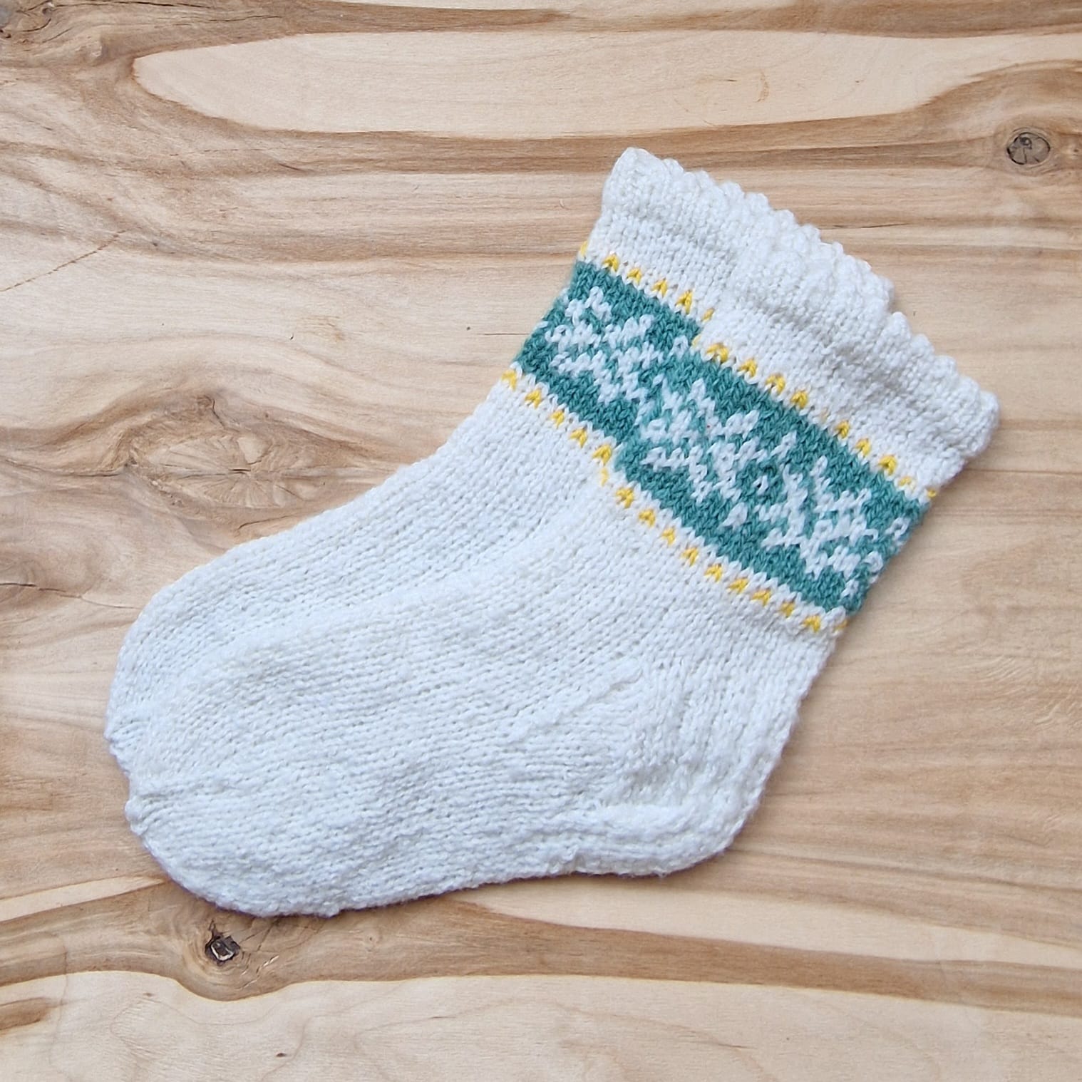 Deju zeķes bērniem ar zilizaļu rakstu 28.-30.izm. (INPO 84) - www.tiptip.lv 