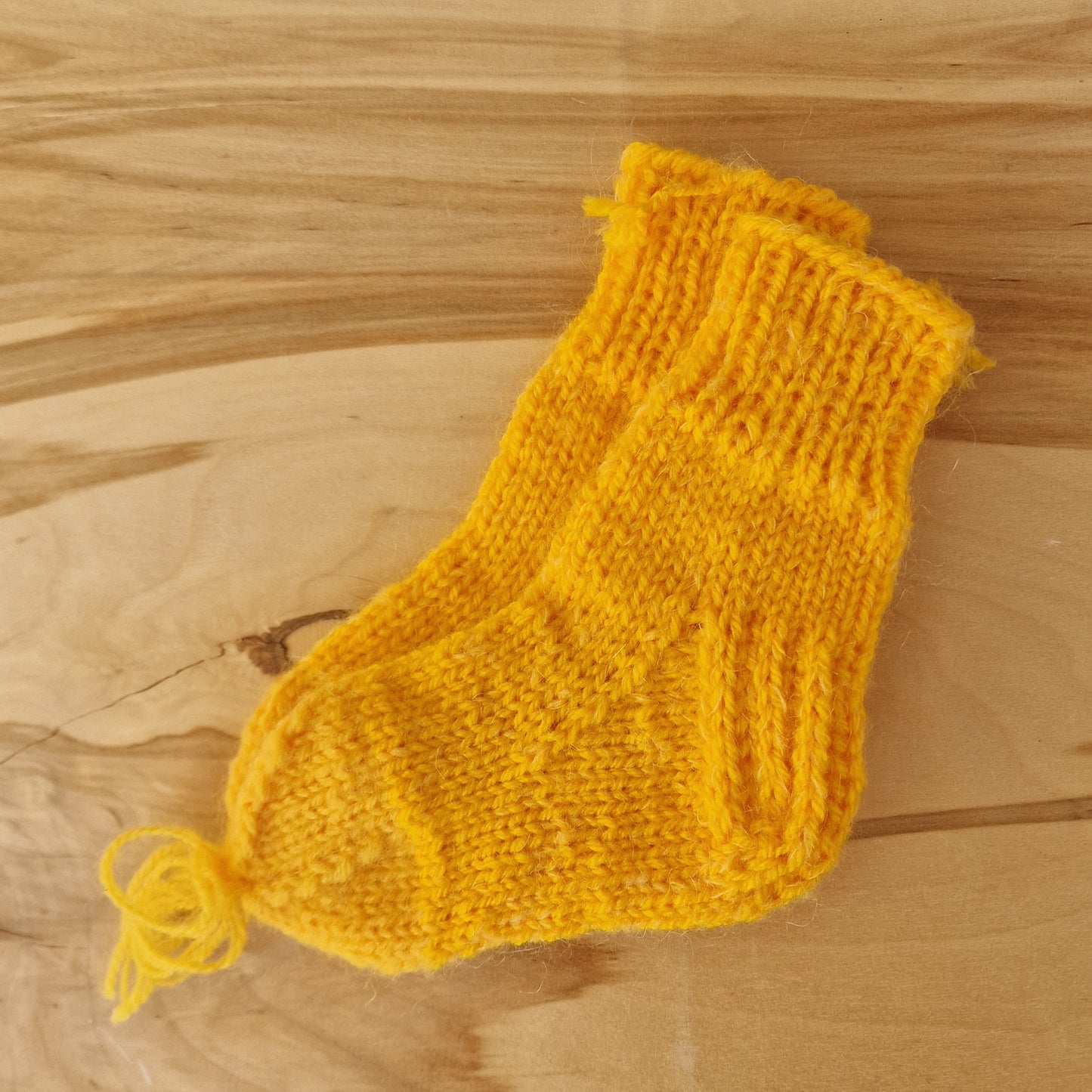 Dzeltenas merino vilnas bērnu vilnas zeķes 21.-23.izm. (ALMA 165) - www.tiptip.lv 