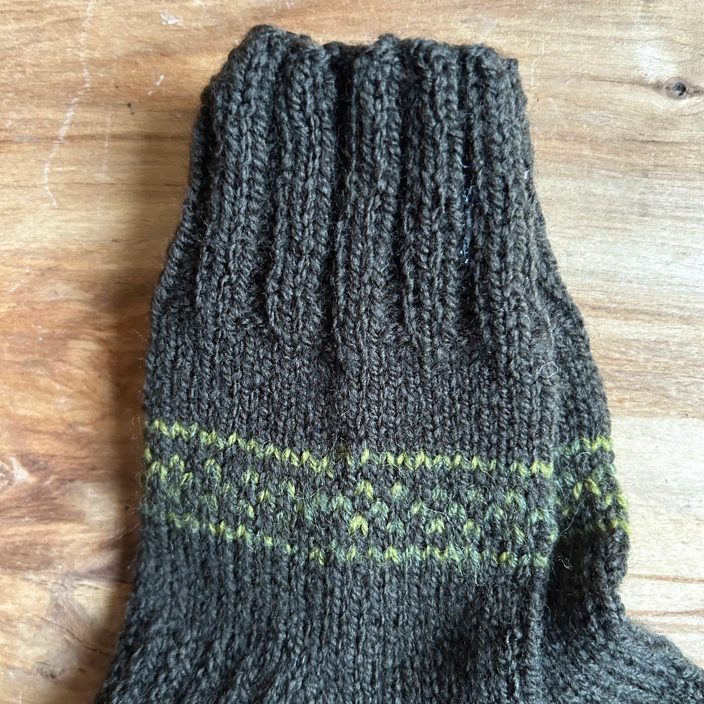 Siltās zeķes vīriešiem tumši zaļas ar nelielu gaiši zaļu rakstiņu 39.-41.izm. (VEZI 34)