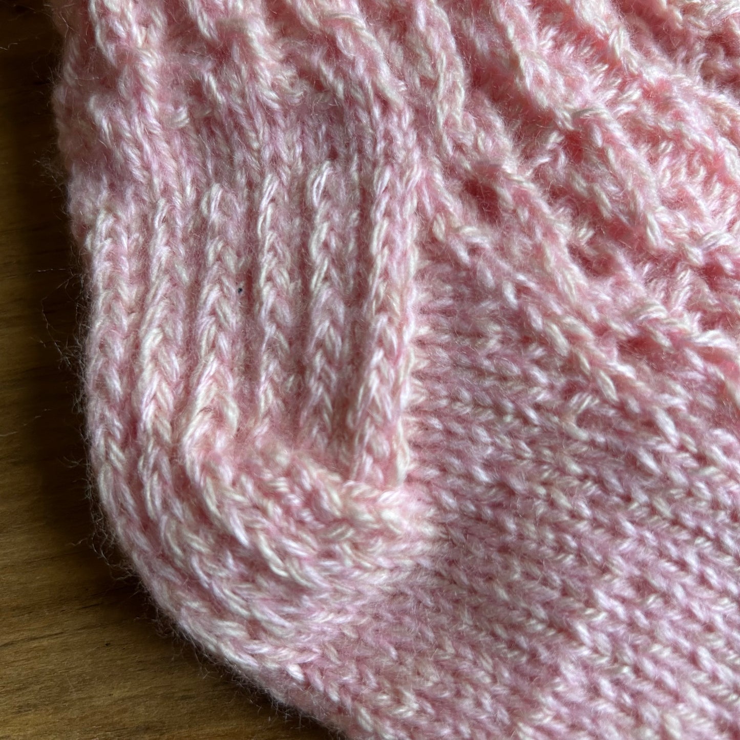 Vilnas zeķes 31.-33.izm. rozā krāsā (VEZI 62)