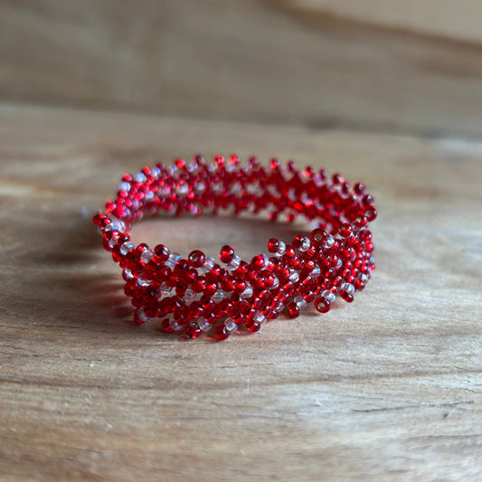 Pērļota aproce sarkanā krāsā (ZAMI 55)