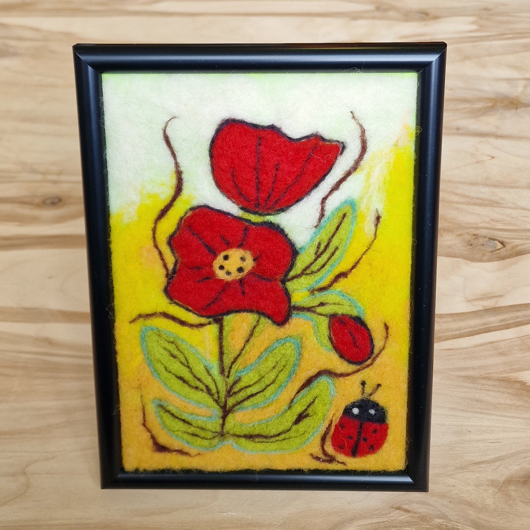 Filcēta glezniņa ar ziediem (LIGR 19) - www.tiptip.lv 