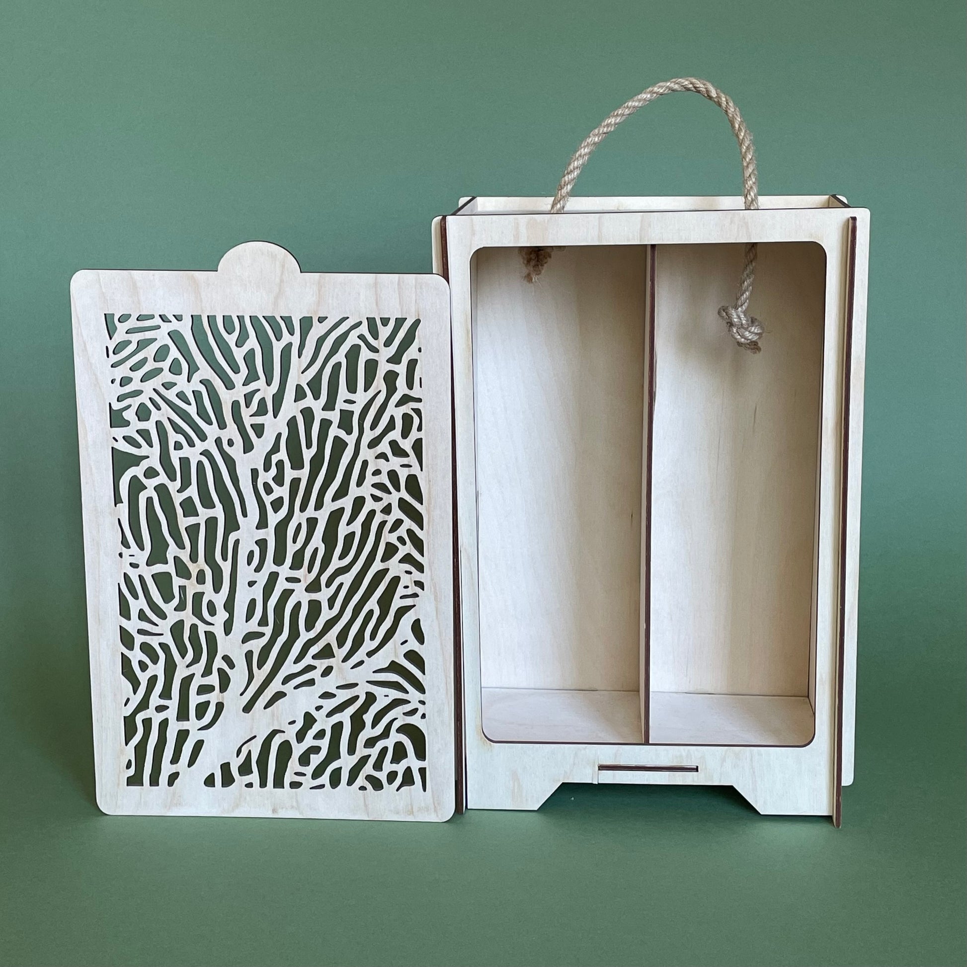 Gaiša saplākšņa kaste ar diviem nodalījumiem (RAJO 53) - www.tiptip.lv 