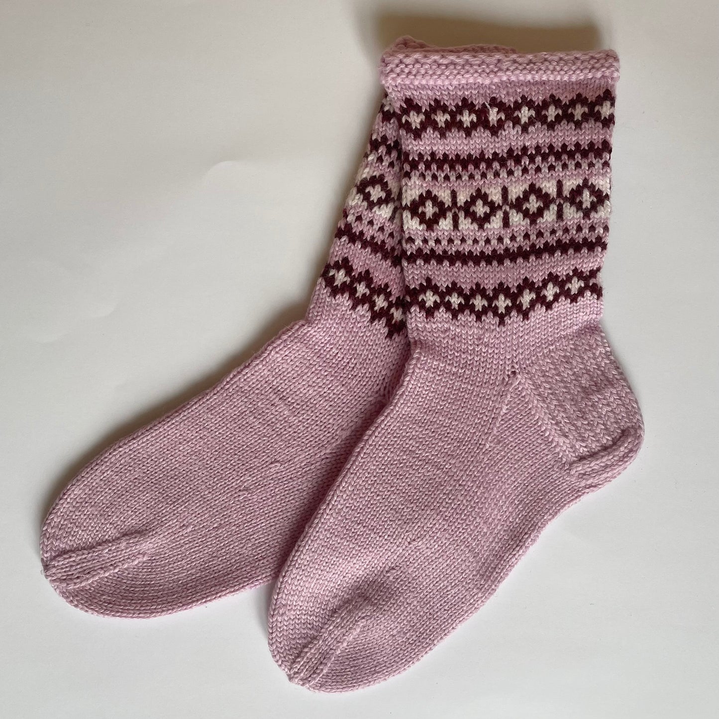 Warm socks size 36-38. gray with decorative trim (RABE 62)