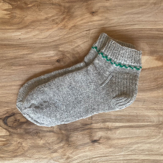 Gray short woolen socks 38.-40. (ELPU 34)