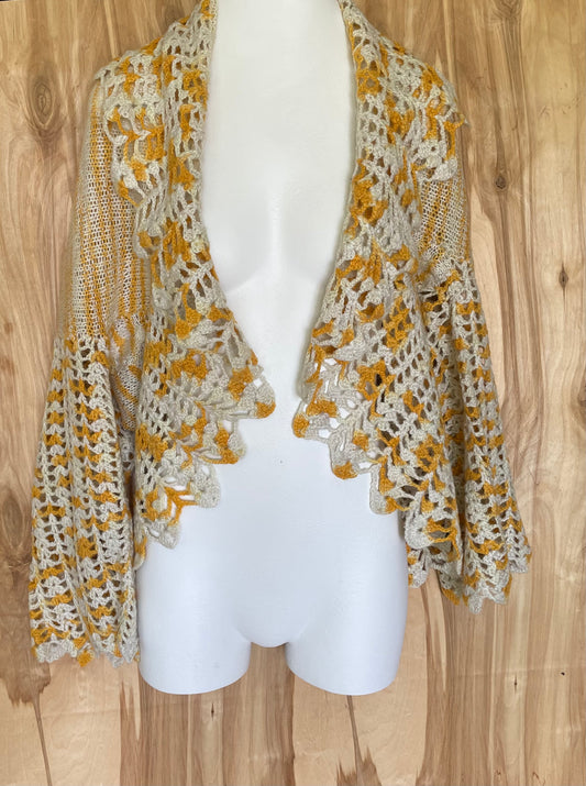 White/yellow decorative jacket (INKL 5)