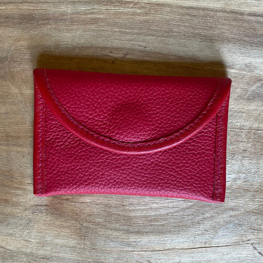 Small leather wallet in red (RARA 118)