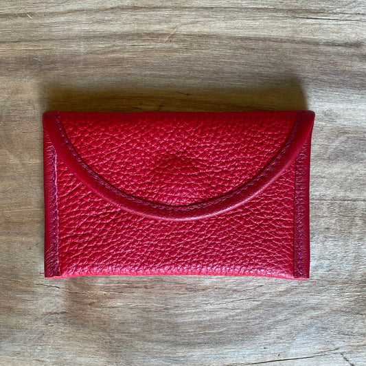 Small leather wallet in red (RARA 122)