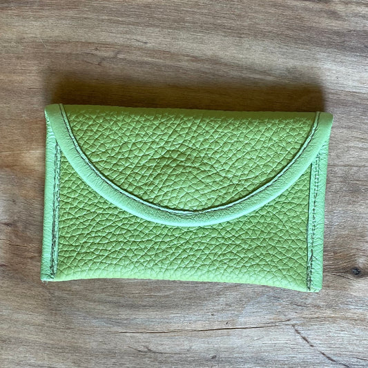 Small leather wallet in light green (RARA 123)