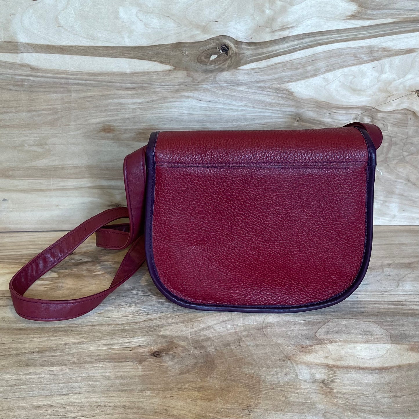 Dark red leather bag (RARA 138)