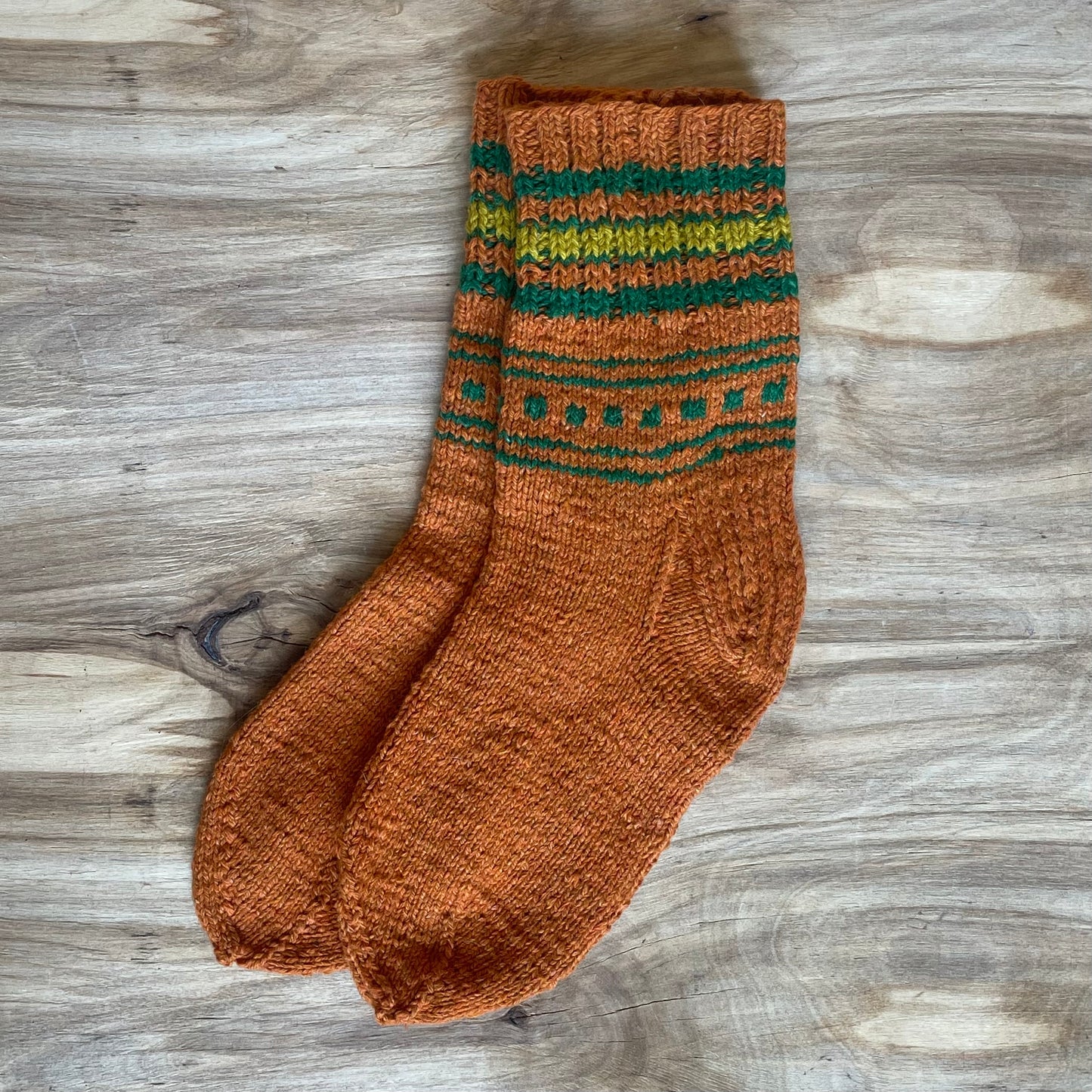 Russet color warm children's socks size 32-34 (MARE 27)