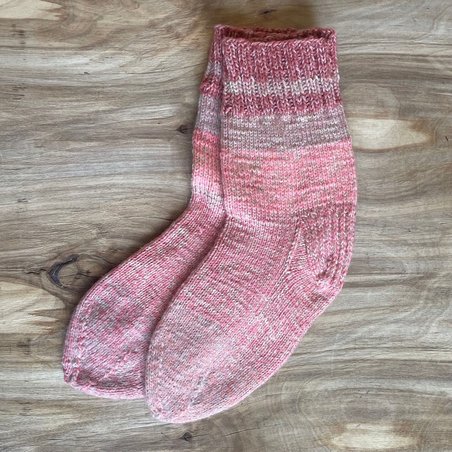 Light pink warm children's socks size 32-34 (MARE 29)